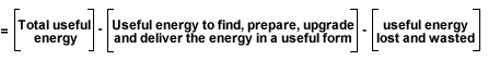 net useful energy
